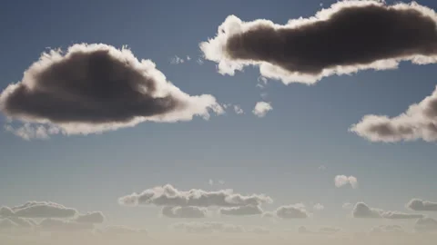 Time lapse of beautiful clouds at sunrise or sunset. Video stock 263496259