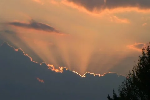 Time Lapse of Beautiful Clouds at Sunset Stock-Footage 2773657