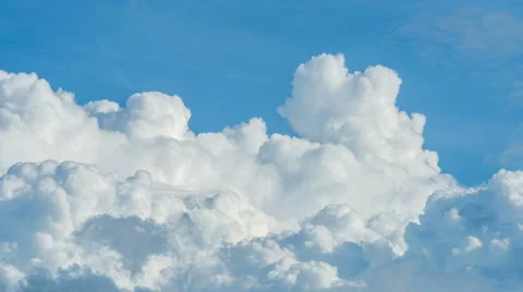 Time lapse - Beautiful cloudscape with large, storm clouds moving (4K)_02 Stock Footage 64724457