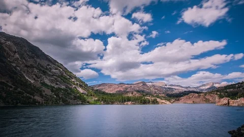 Time Lapse - Beautiful Cloudscape over the Lake - 4K Stock Footage 117175220