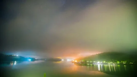 Time Lapse - Beautiful Cloudscape of Sun Moon Lake, Taiwan Stock Footage 76898143