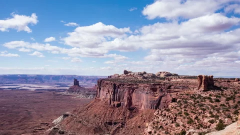 Time Lapse - Beautiful Cloudscapse over Canyonlands National Park in Utah Stock Footage 178146170