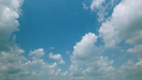 Time lapse. A Beautiful Cloudy Sky with Blue Patches that Truly Captivates the E Stock Photos