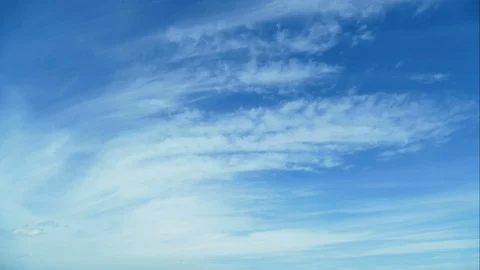 Time lapse beautiful fluffy freshness cloudy blue sky Stock Footage 91010932