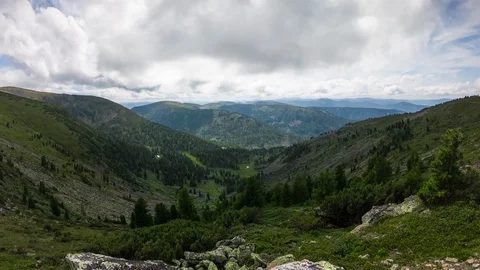 Time lapse of beautiful mountain landscape Stock Footage 120817409