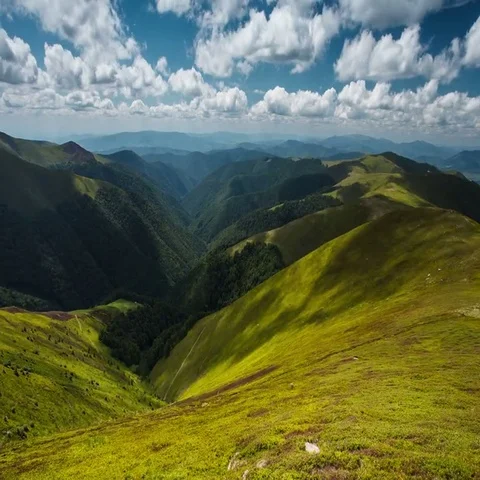 Time lapse beautiful mountains and clouds nature landscape Stock Footage 69725032