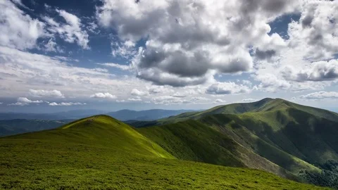 Time lapse beautiful mountains and clouds nature landscape Stock Footage 75809383