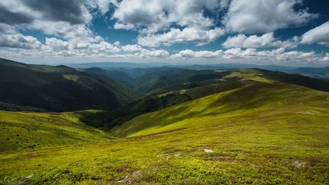 Time lapse beautiful mountains and clouds nature landscape Stock Footage 75810076