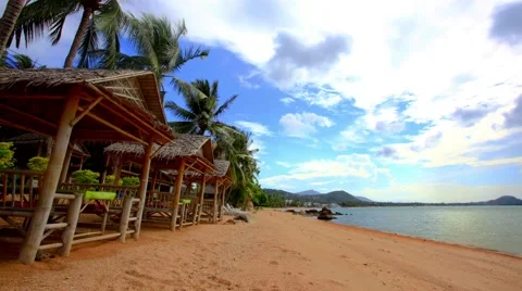 Time lapse beautiful sea view on Koh Samui 1920x1080 Stock Footage 41656757