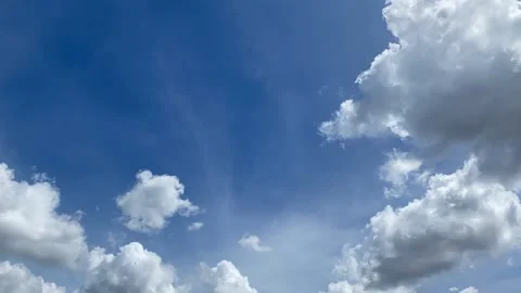 Time lapse Beautiful skies in winter afternoons Stock Footage 163753473