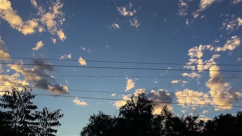 Time lapse of beautiful sky and blue sky with white cloudy Stock Footage 86781859