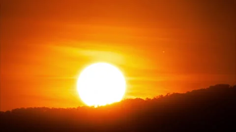 Time lapse of the beautiful sky with clouds at sunset. Sunset sky Stock Footage 260711345