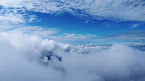 Time lapse of beautiful sky scenery with clouds in the morning.  Видео 222461423