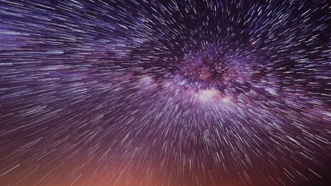 Time lapse of Beautiful Spiral Star Trails. Vortex star trails. Video stock 89970387