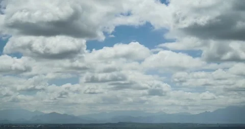 Time Lapse Of Beautiful Storm Clouds are Moving in the Sky Above The mountain, Stock Footage 254188831