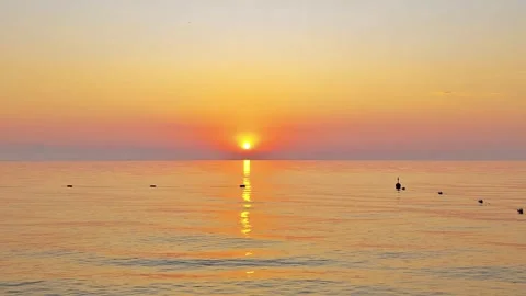 Time lapse of beautiful sunrise over the sea. Time lapse of the sun rising. Stock Footage 311146853
