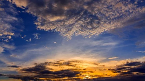 Time lapse beautiful sunset 01 Video stock 89412192