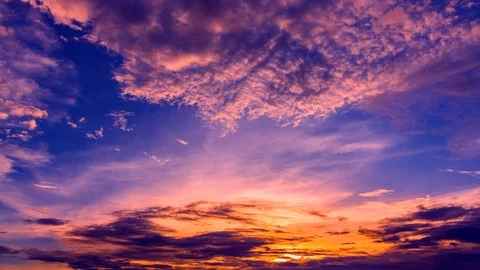 Time lapse beautiful sunset 02 Stock Footage 89412228