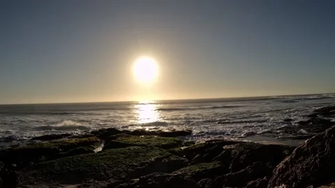 Time-lapse for Beautiful sunset above the sea Stock Footage 237996757