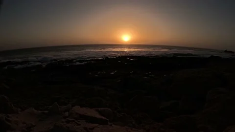 Time-lapse for Beautiful sunset above the sea Stock Footage 238003830