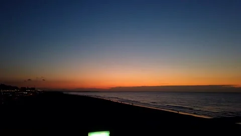 Time Lapse Beautiful Sunset Beach (Footage) Stock Footage