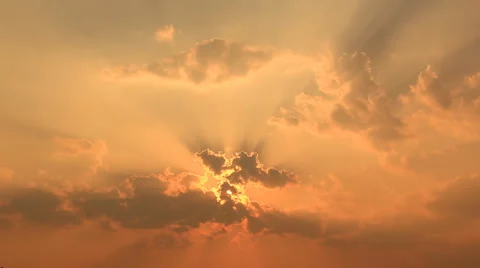 Time Lapse Beautiful Sunset Stock Footage 49437600