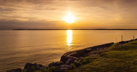 Time lapse of a beautiful sunset Stock Footage 93662517