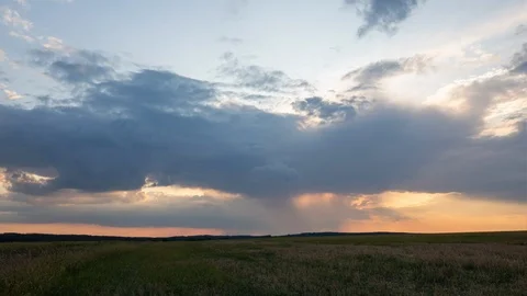 Time lapse of beautiful sunset Stock Footage 114666302