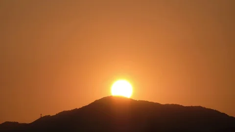 Time Lapse of Beautiful Sunset Stock Footage 118264651
