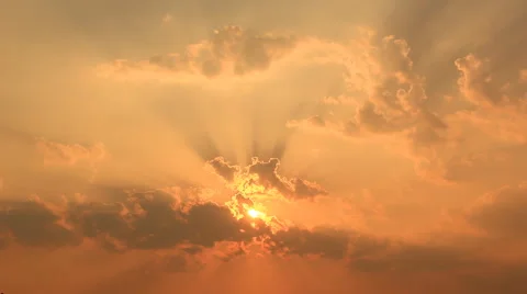 Time Lapse Beautiful Sunset (long shot) Stock Footage 49438921