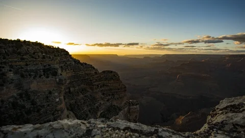A time lapse of a beautiful sunset at Mohave Point in Grand Canyon National Park 库存影片 107197591