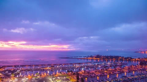Time Lapse- Beautiful Sunset at the Pier and above the Sea 動画素材 66864917