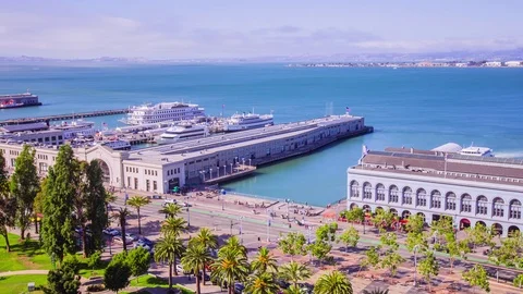 Time Lapse - Beautiful View of the Ferry Building in San Francisco - 4K 動画素材 82567384