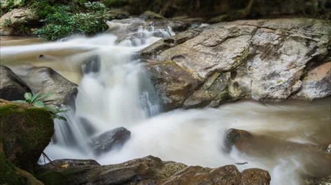 Time lapse beautiful waterfall Stock Footage 27818265