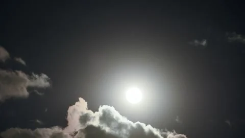 Time lapse of beauty full Moon Stock Footage 254372971