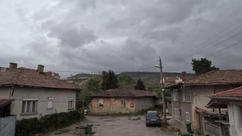 Time Lapse of Bed Weather Over Lyskovets Stock Footage 255659736