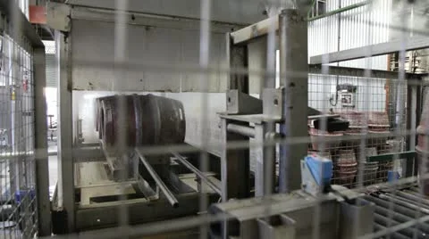 Time lapse of beer barrels in Brewery  Stock Footage 21014708