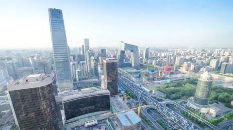 Time lapse-Beijing Skyline Vídeo Stock 63083802