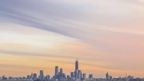 Time lapse-beijing skyline Stock Footage 78762019