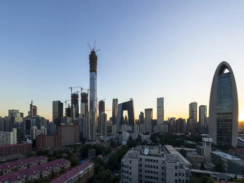 Time lapse-beijing skyline Stock Footage 79278246