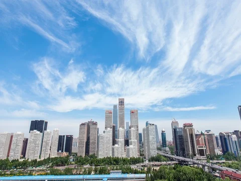 Time lapse-beijing skyline Video stock 79283008