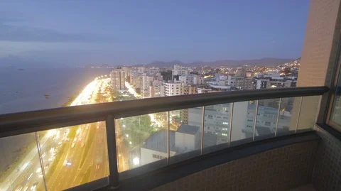 Time lapse of 'Beira mar' avenue, Florianópolis. Dolly shot 2K. Stock Footage 88955152