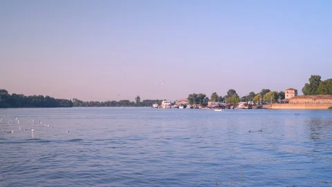 Time lapse of Belgrade waterfront	 Stock Footage 127813296
