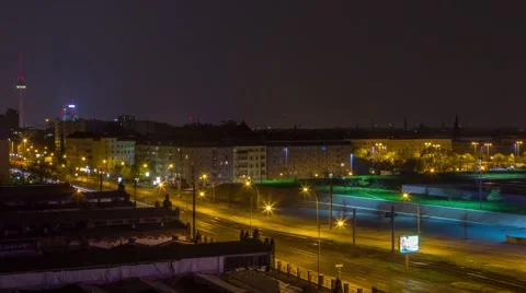 Time lapse of berlin street Stock Footage 40329115