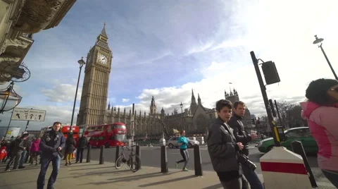 Time lapse of the Big Ben Stock Footage 61114618