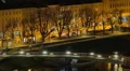 Time lapse of big old European city nightlife, establishing shot HD Footage