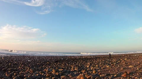 Time Lapse of big Ventura waves Stock Footage 67186763