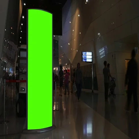 Time lapse of Billboard with a Green Screen. Stock Footage 69525808
