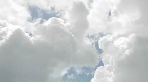 Time lapse of billowing clouds in Oak View, California. Stock Footage 1019831