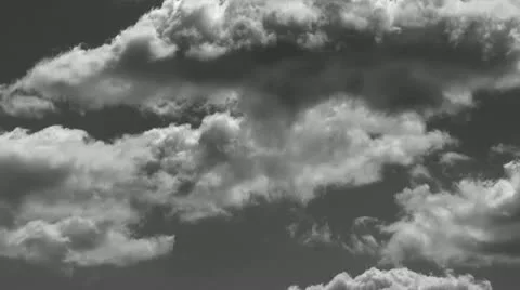 TIme Lapse Black and White Clouds2 720 Stock Footage 12022814